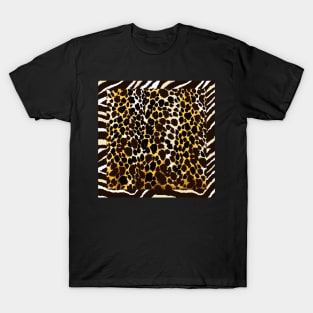 ANIMAL PRINT CHEETAH AND ZEBRA T-Shirt